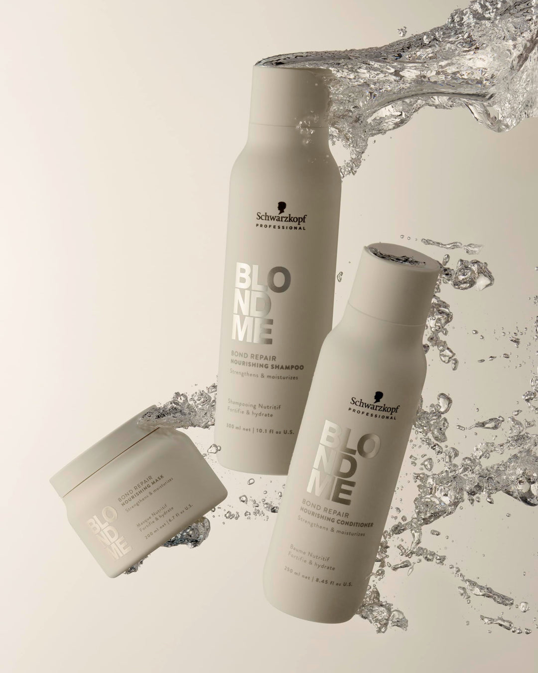 500 ml tub of rich repair hair mask for normal to coarse blonde hair
