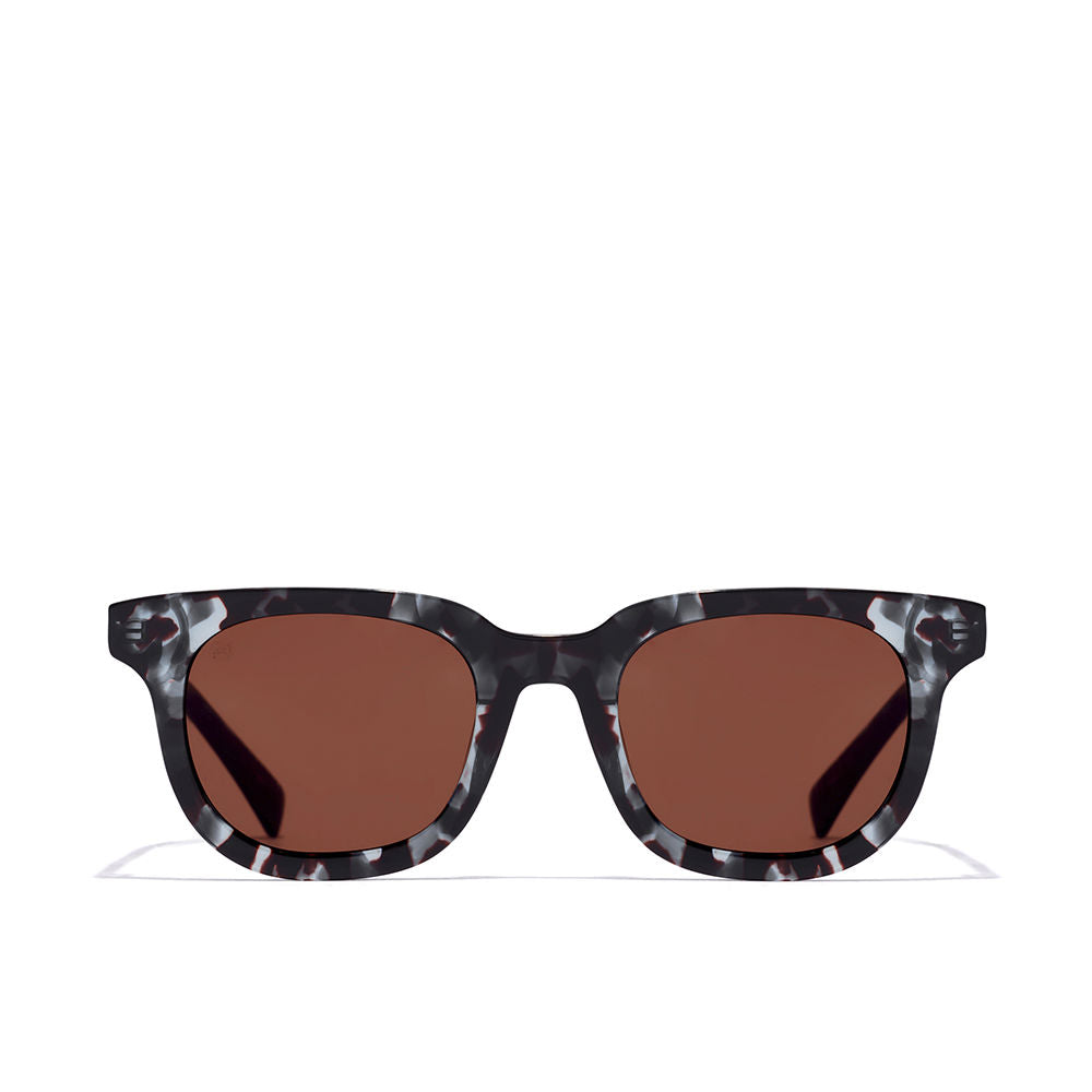 Square blue carey acetate sunglasses, 51 mm lenses, Unisex
