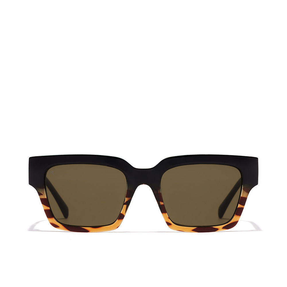 Matte brown square TR-90 Unisex sunglasses with 49mm lenses