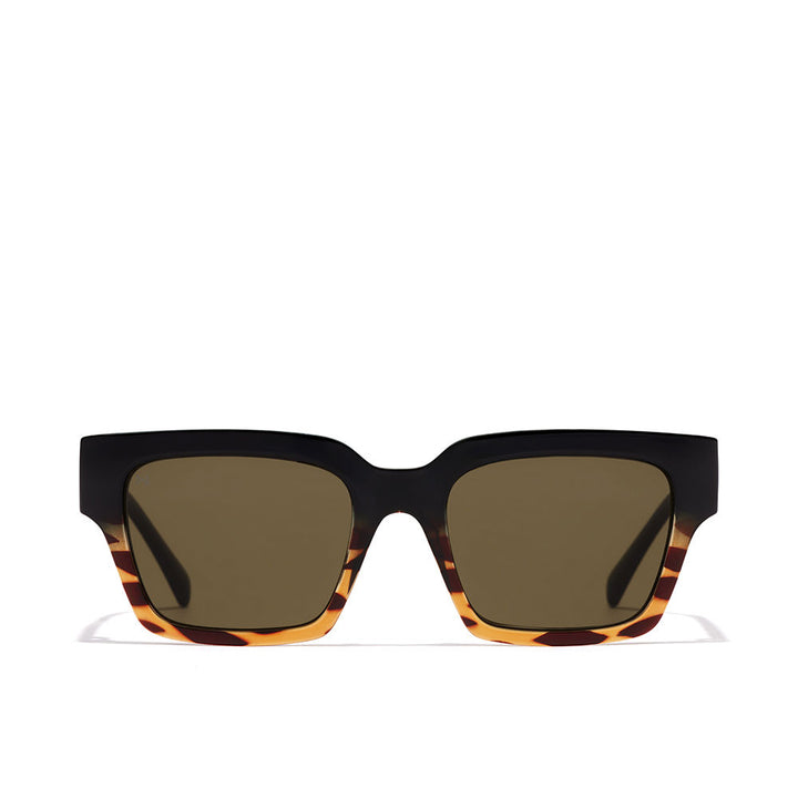 Matte brown square TR-90 Unisex sunglasses with 49mm lenses