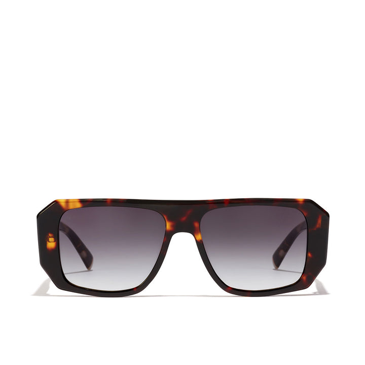 Brown acetate aviator sunglasses with metal bridge, 50mm lenses, 146mm temples