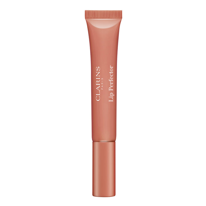 12 ml rosewood shimmer lip gel in clear tube, sheening finish