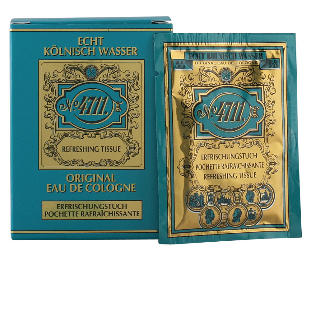 Pack of 4711 Original scented wipes in a travel-ready sachet