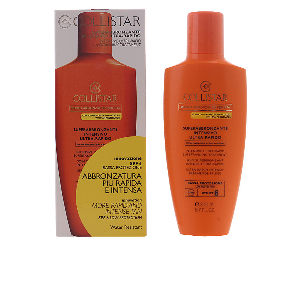 Collistar Intensive Ultra‑Rapid Supertanning Treatment bottle on neutral background