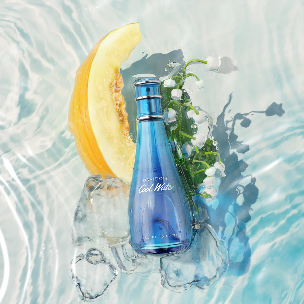 50 ml droplet-shaped bottle of aquatic floral Eau de Toilette for Women