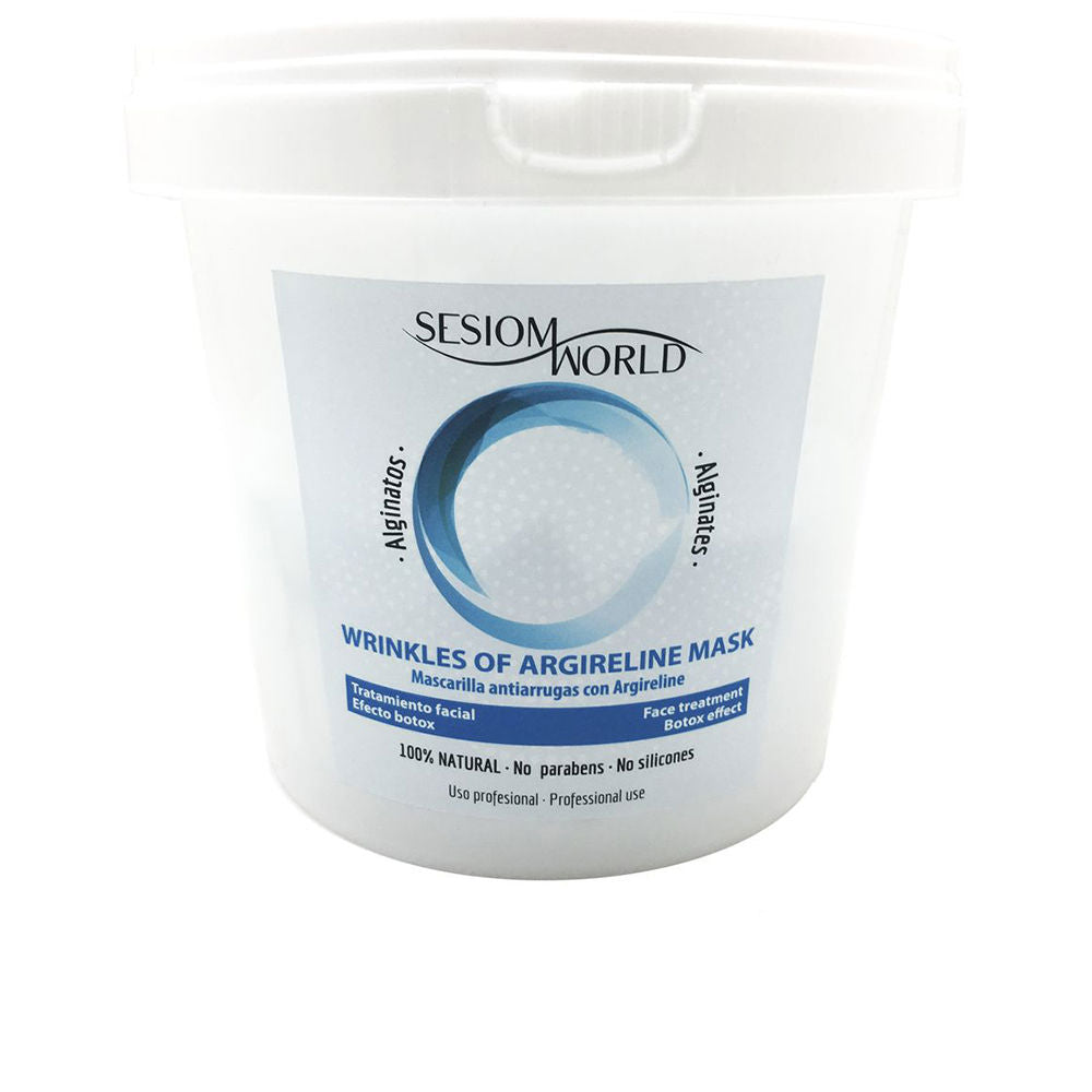 Sesiom World alginate peel-off facial mask jar and smooth gel texture