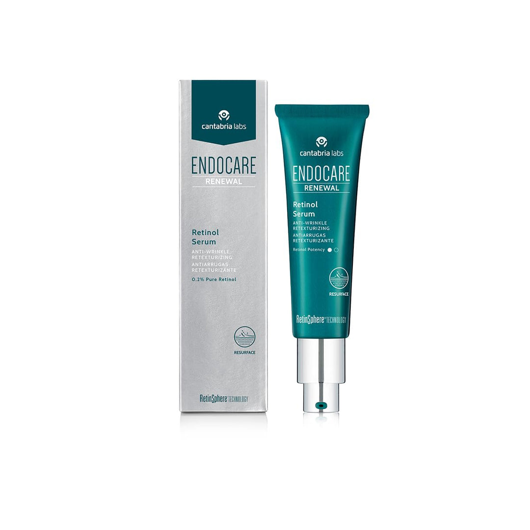 Bottle of Endocare Renewal Retinol Serum against a clean background