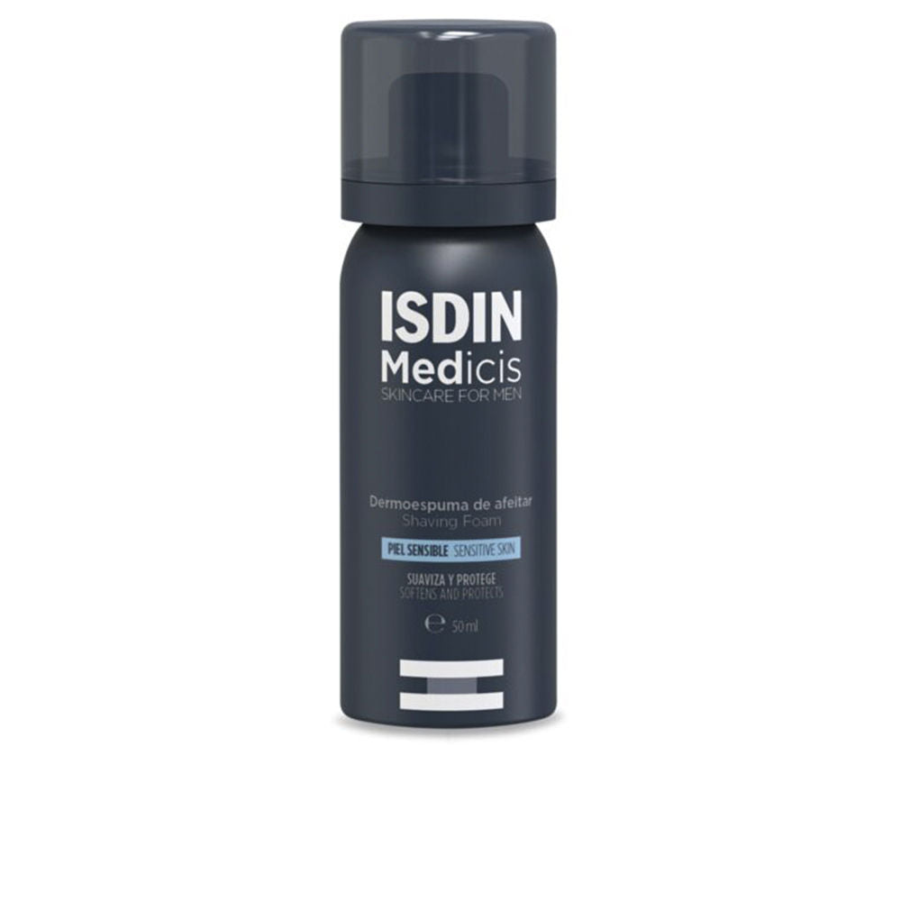 50 ml white shaving foam tube for Man; sensitive skin, antibacterial