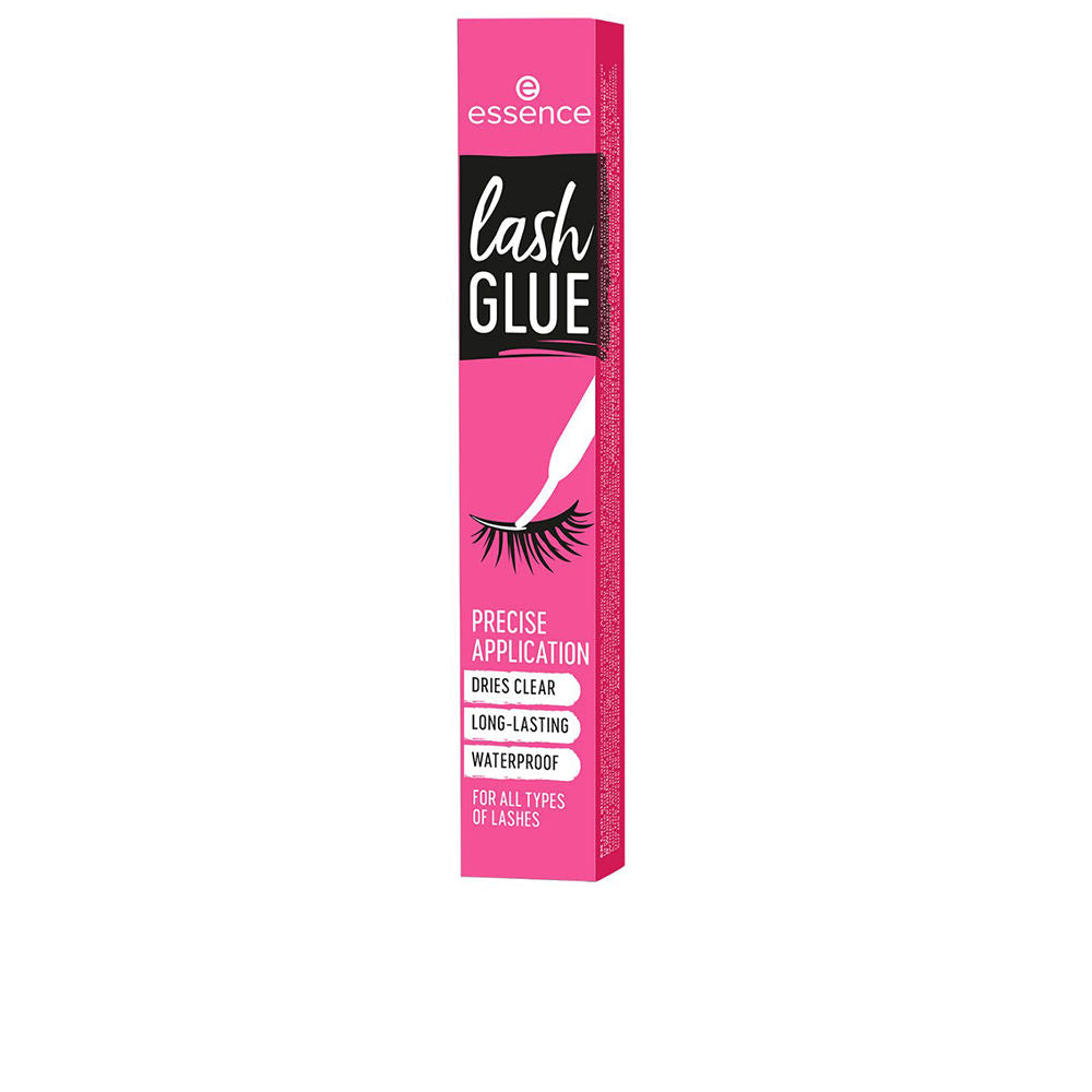 Tube of Essence clear lash glue with slim precision applicator for false lashes