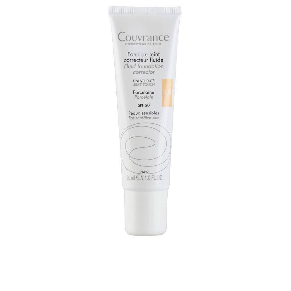 30 ml bottle of natural-toned fluid foundation, SPF 20, fragrance-free