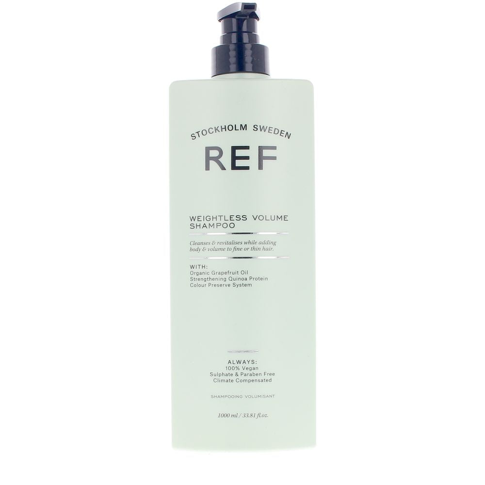 Bottle of volumising, sulfate‑free shampoo for Unisex fine hair, 1000 ml