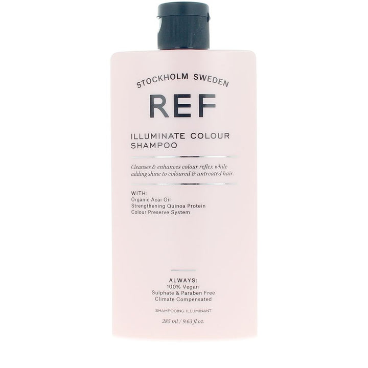285 ml bottle of sulphate-free colour shampoo, botanical oils, luminous finish