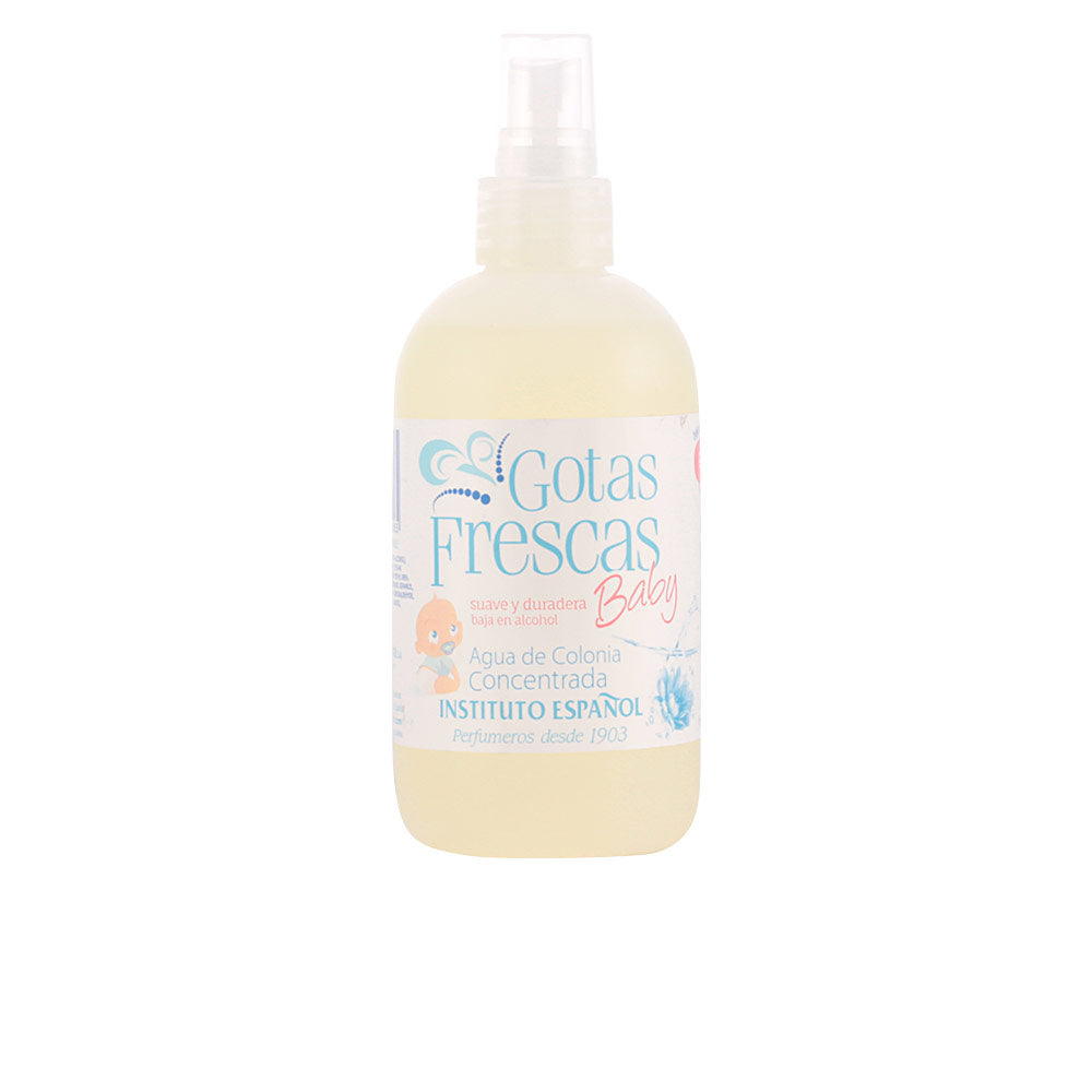 250 ml clear bottle of concentrated baby cologne, citrus and floral fragrance