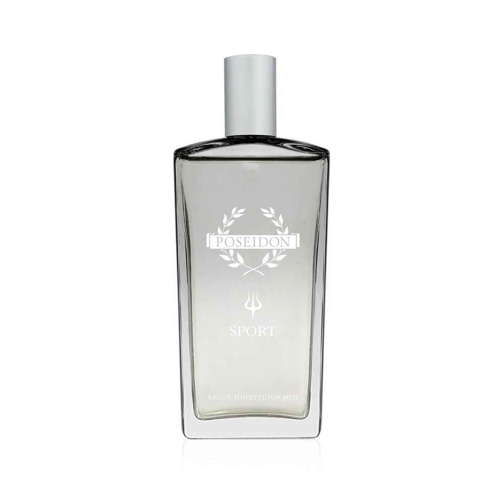 Bottle of Poseidon Sport men's eau de toilette with fresh, marine-inspired notes
