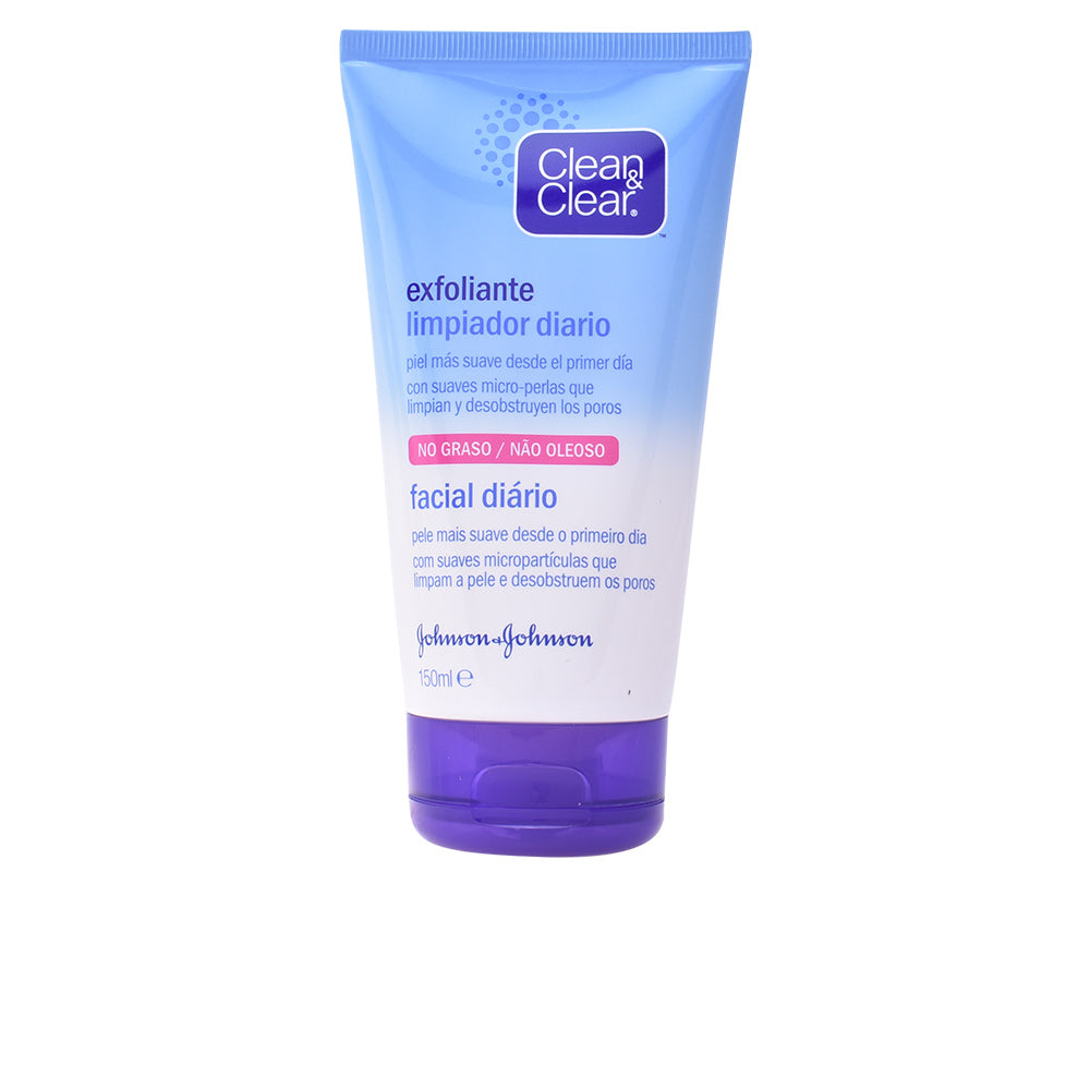Tube of Clean & Clear daily micro‑exfoliating cleanser for oily skin