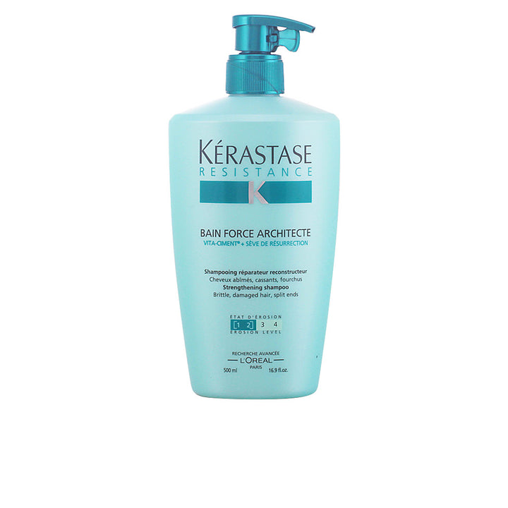 500 ml bottle of reconstructing ceramide shampoo for damaged hair, refill-compatible
