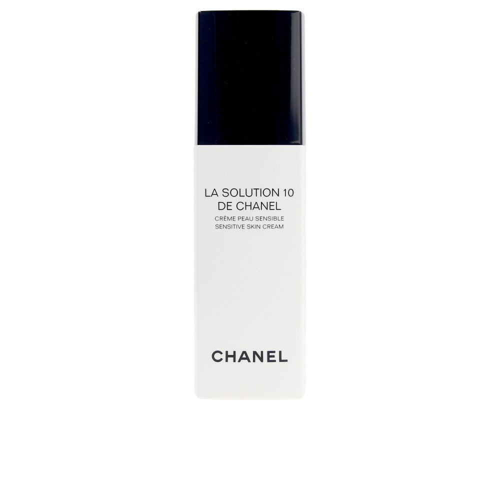 Chanel SOLUTION 10 moisturizing cream jar against a clean backdrop