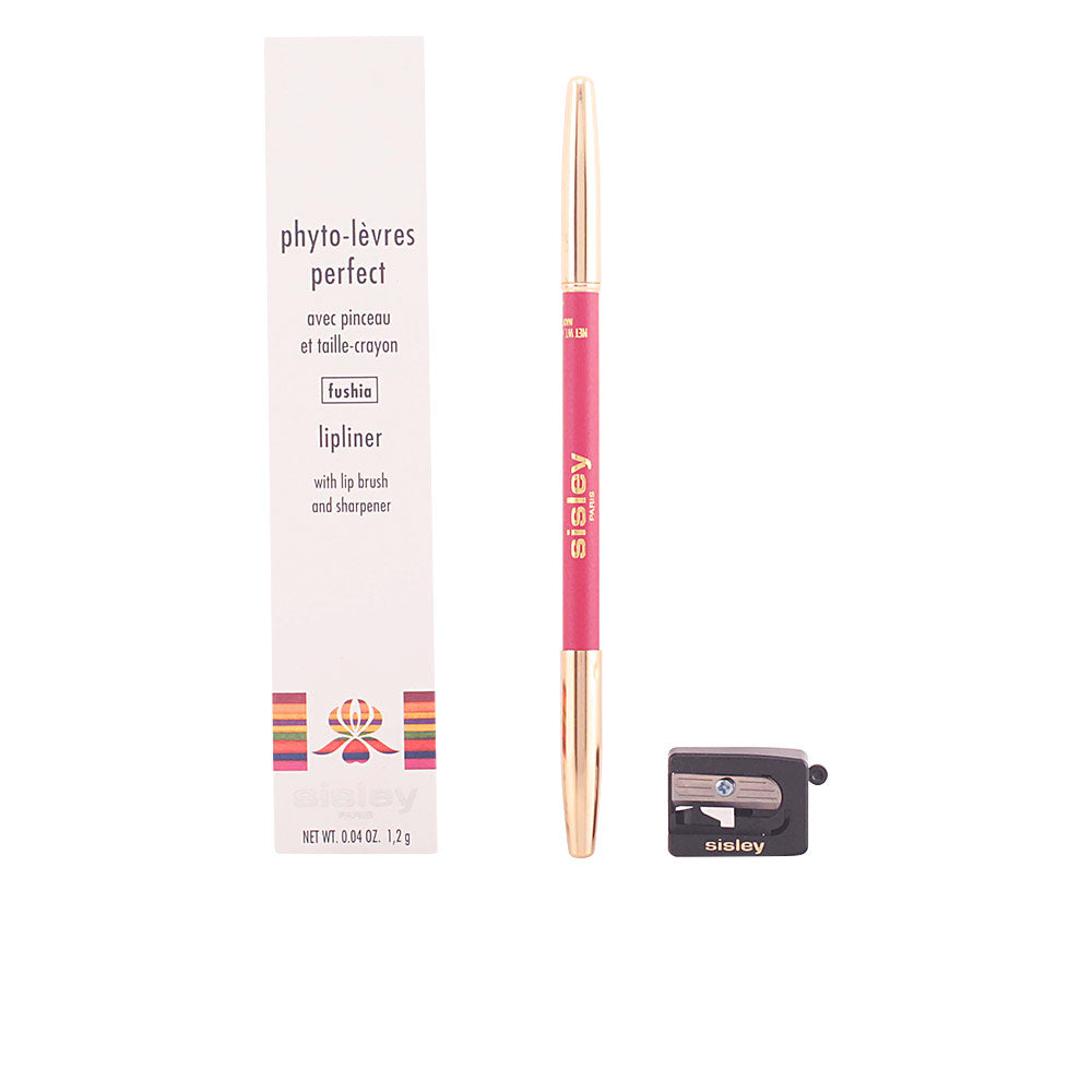Satin fuchsia lip liner pencil, 1.2 g, built-in brush, colour-matched barrel