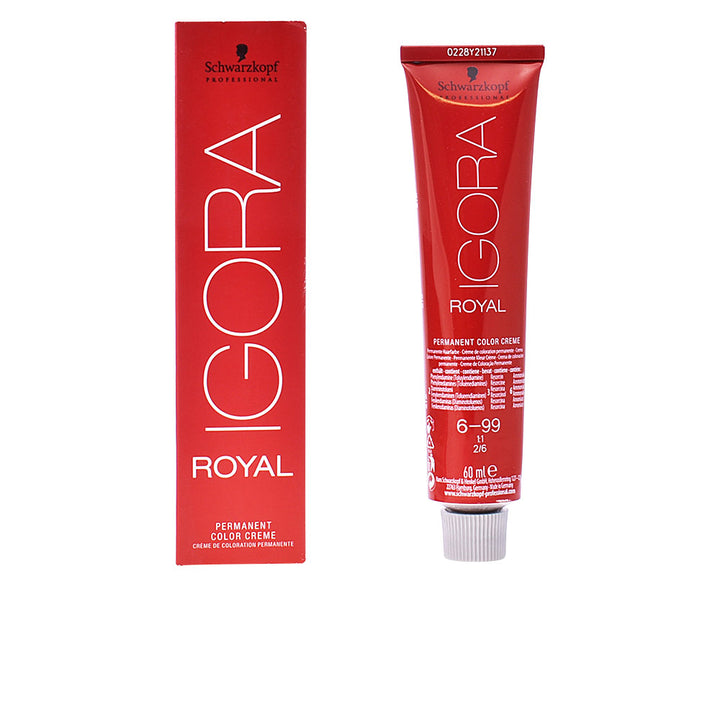60 ml tube of permanent cream hair colour, shade 6-99, high-definition pigment