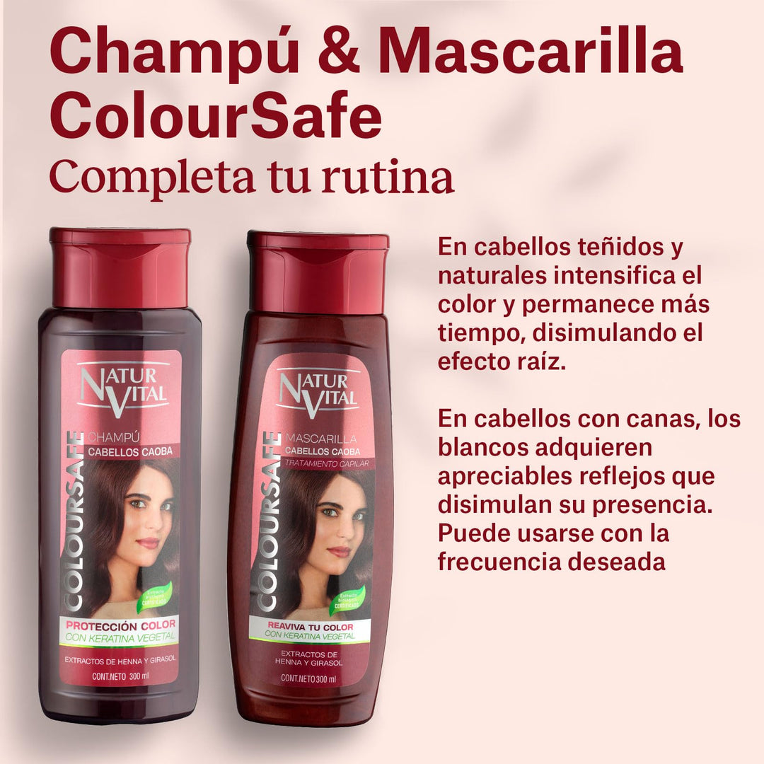 300 ml mahogany colour-protecting hair mask jar, creamy texture, Unisex