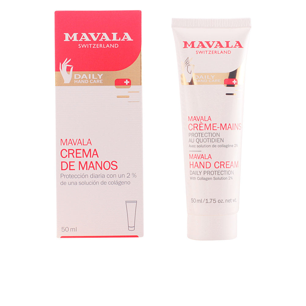Tube of Mavala marine collagen hand cream for dry, sensitive hands