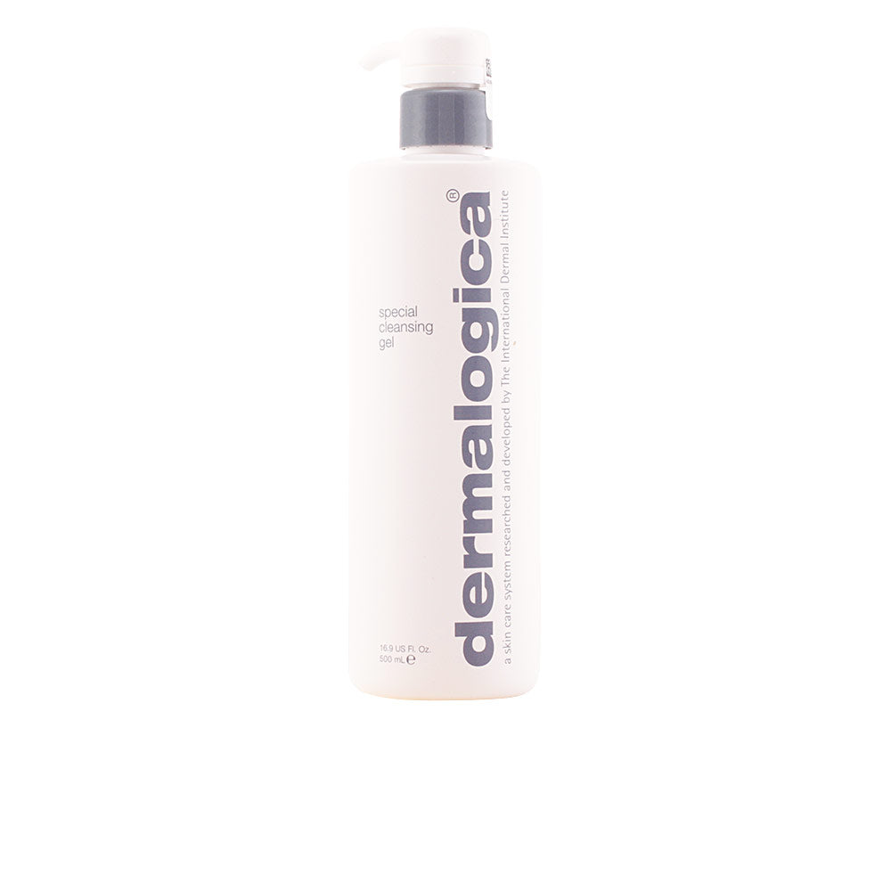 Transparent gel bottle with lavender imagery, 500 ml gentle cleansing gel, Unisex