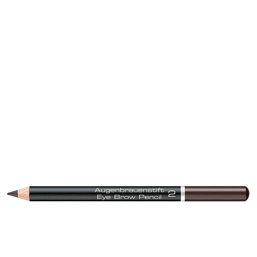 Slim eyebrow pencil in intensive brown with fine tip and cap, 1.1 g