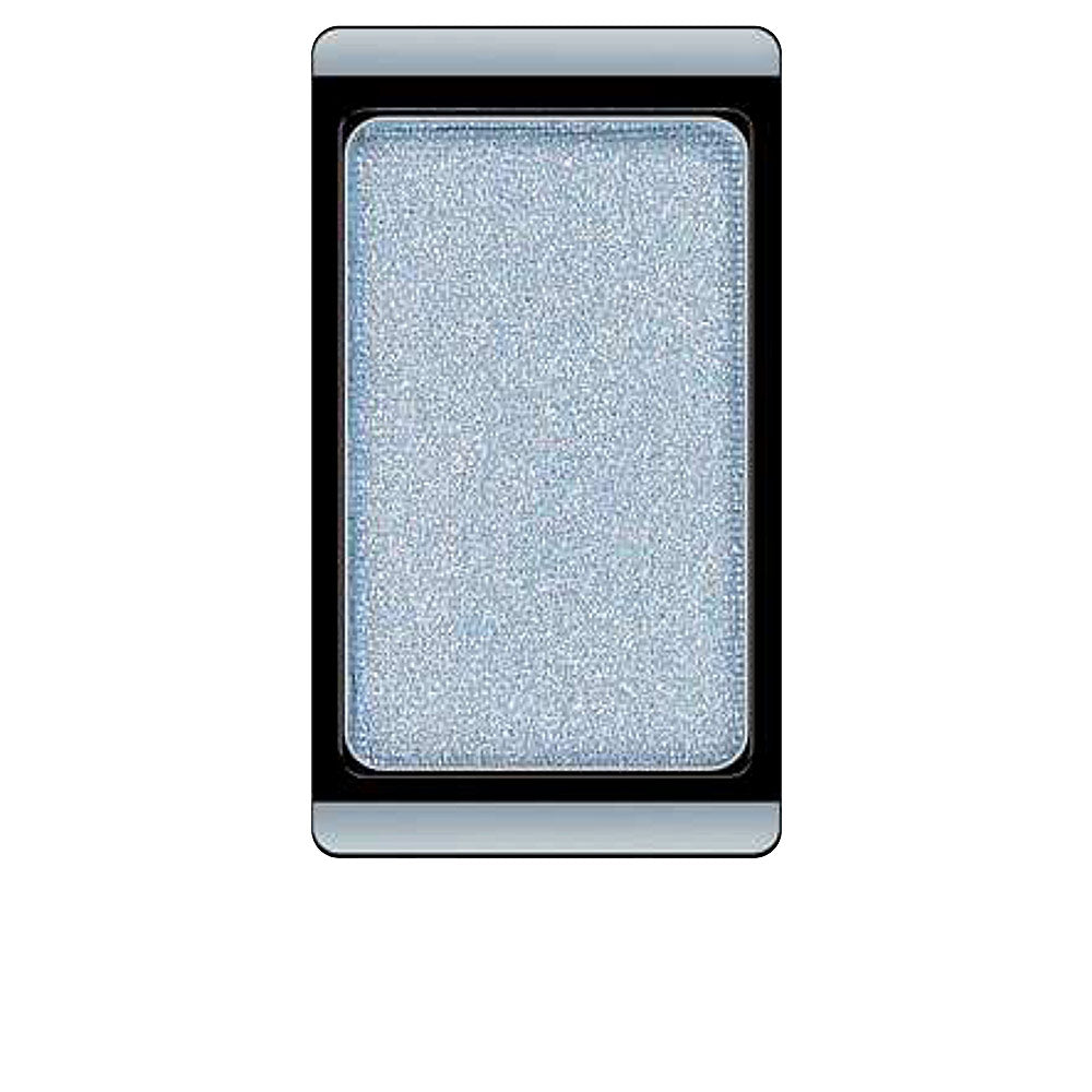 Single pearly baby-blue pressed eyeshadow refill, 0.8 g, compact pan
