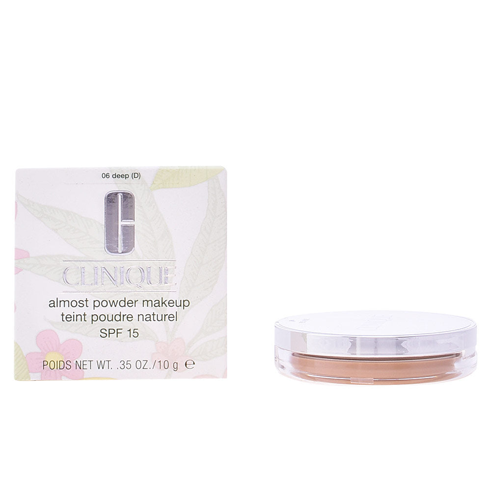 Compact pressed powder in deep shade 06 with mini brush, 10 g
