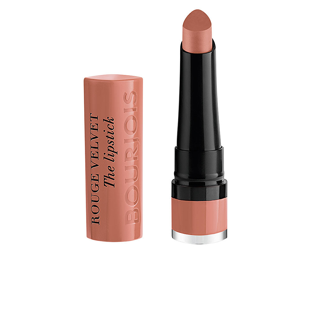 Matte nude bullet lipstick, tear-shaped tip, 2.4g compact tube