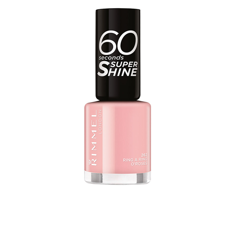 8 ml cream pink nail polish bottle with precision brush, high‑gloss finish