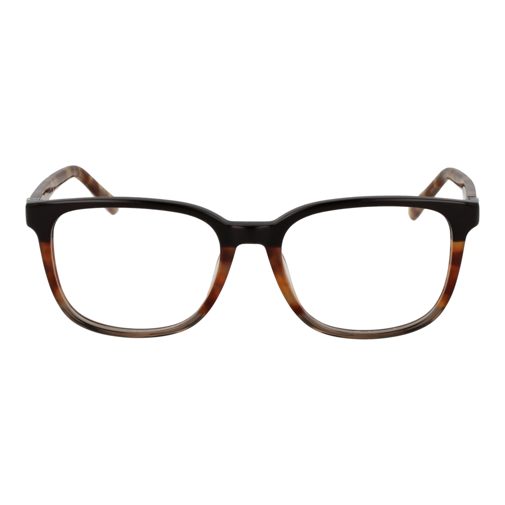 Black and tortoiseshell rectangular eyeglasses for Women with full-rim plastic frame and patterned temples
