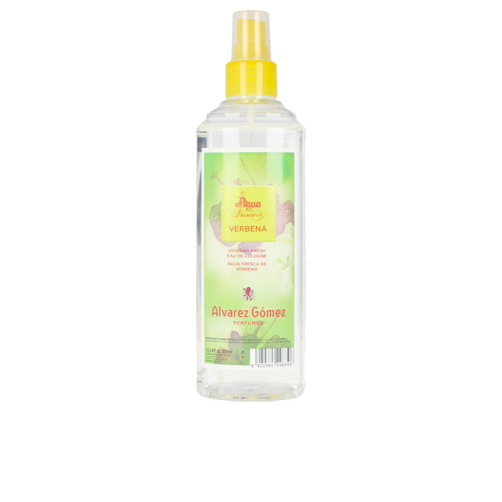 Clear 300 ml verbena eau de cologne bottle, Unisex, fresh citrus-herbal scent