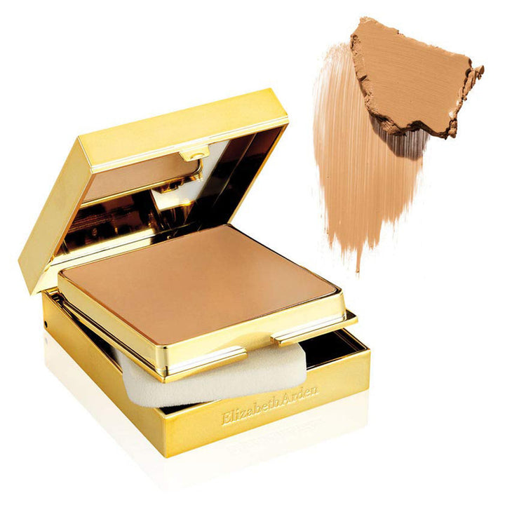 Cream compact foundation in shade 50-Softly Beige II with sponge and mirror, 23 g