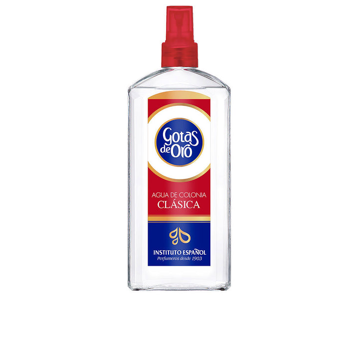 Clear 400 ml cologne bottle labelled citrus-woody unisex fragrance