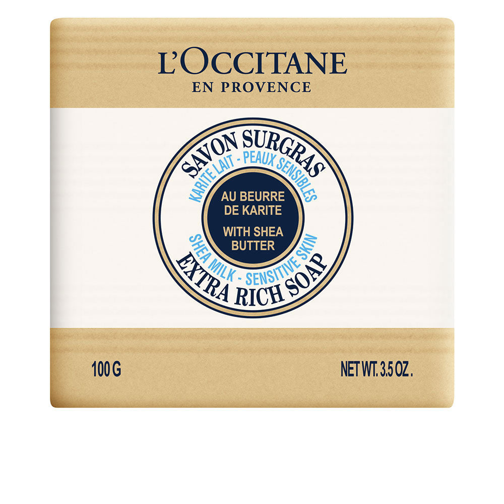 Rectangular 100 g Verbena soap bar with shea, citrus scent, Unisex
