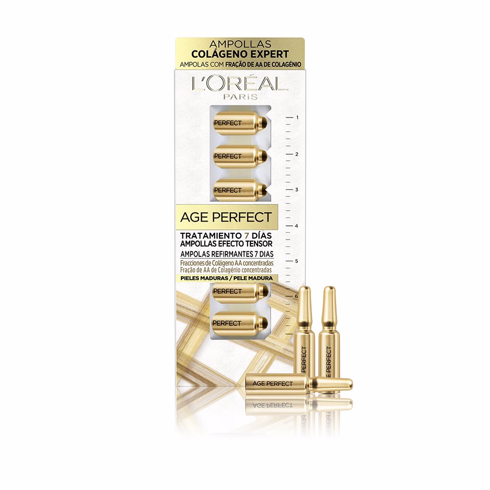 Seven glass ampoules in box — firming collagen 7‑day treatment