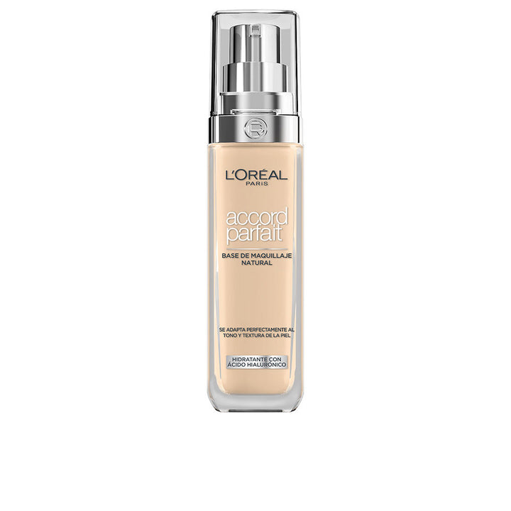 30 ml liquid foundation bottle, rose sand shade, pump dispenser
