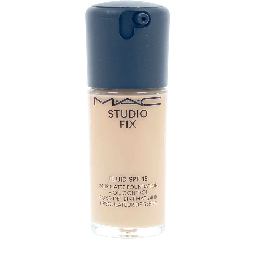 30 ml mattifying fluid foundation bottle, neutral beige shade, SPF 15, Unisex