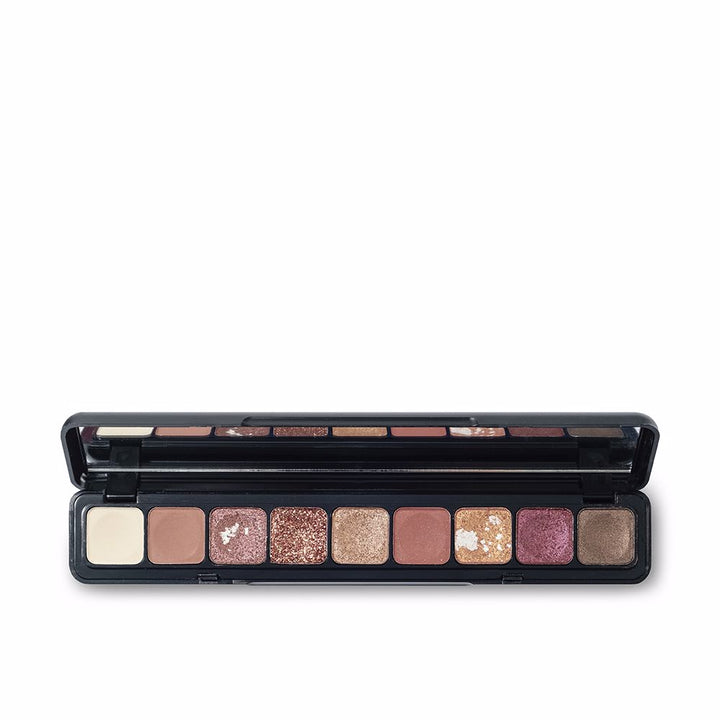 Compact 24‑shade eyeshadow palette with matte and shimmer nude tones, 14.5 g