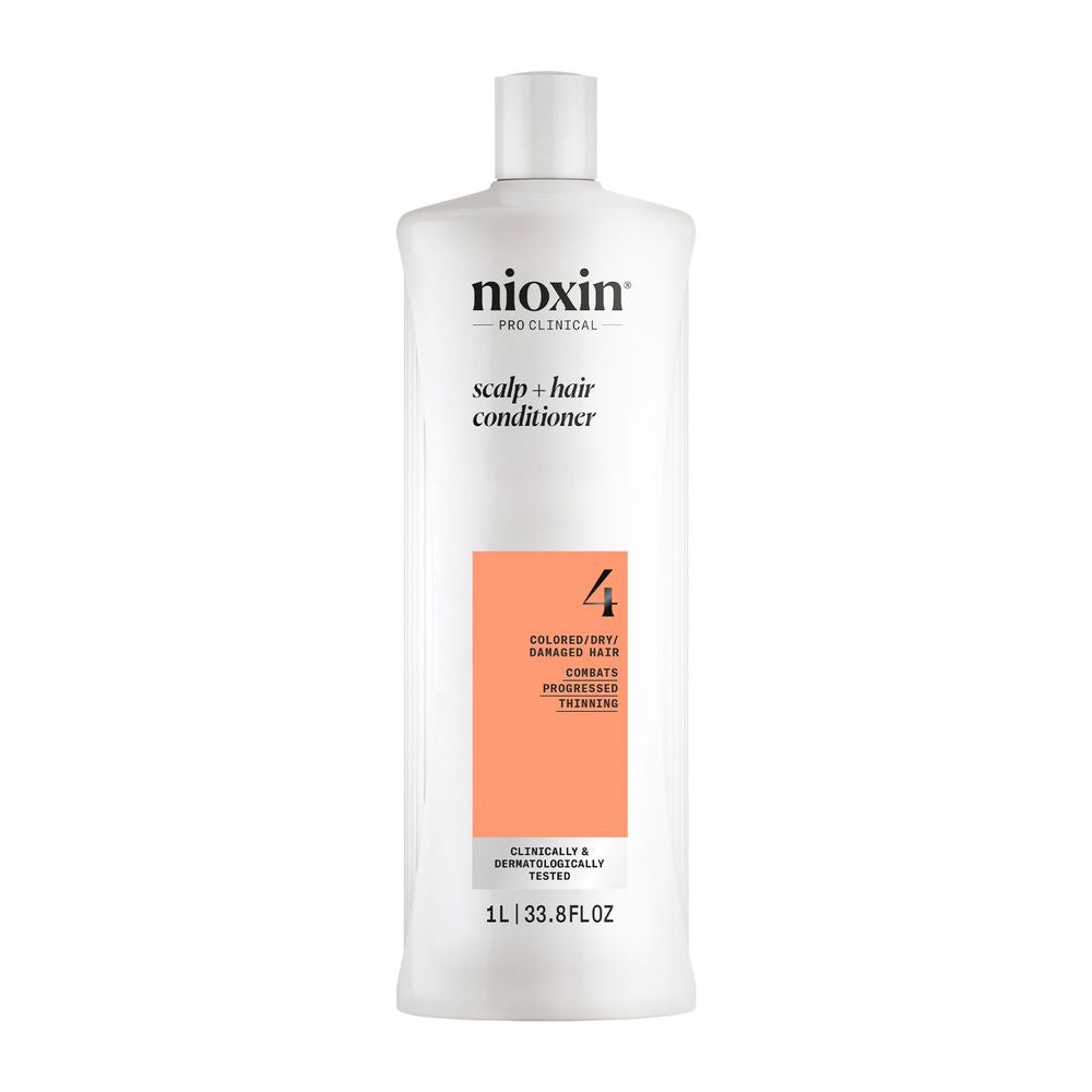Large 1000 ml unisex strengthening hair conditioner bottle for weakened, colour-treated hair