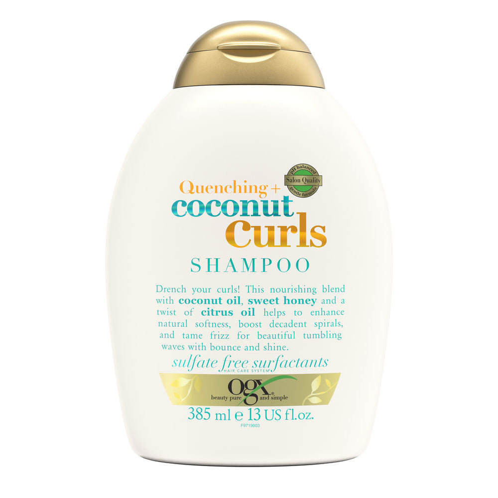 Bottle of coconut and honey curl shampoo, 385 ml, Unisex hair care