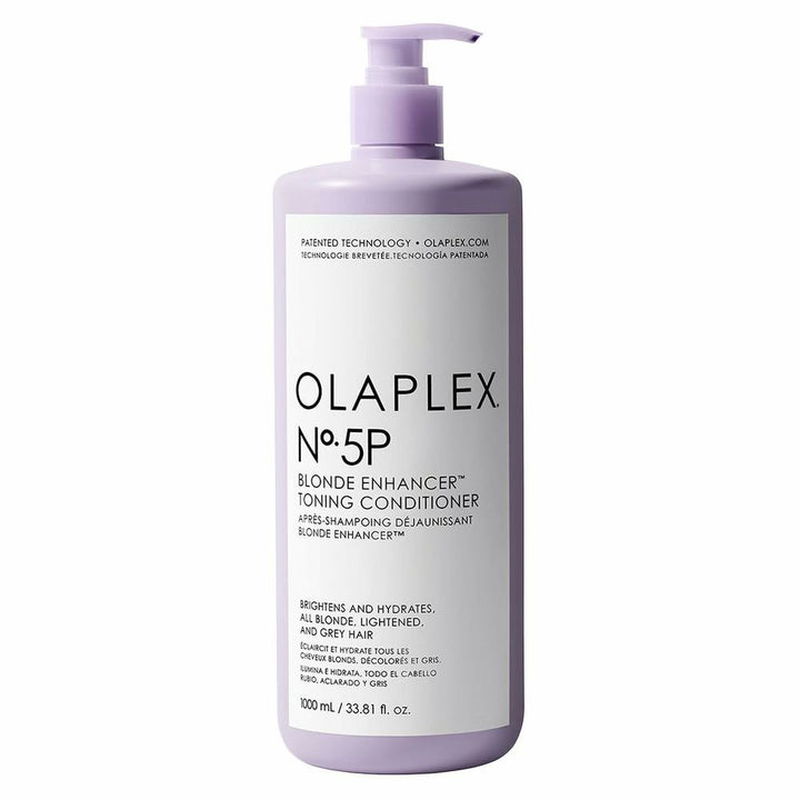 Tall conditioner bottle for blond and grey hair; 1000 ml, silver-lilac label
