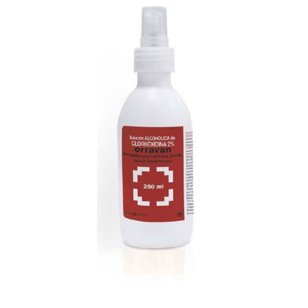 60 ml 2% chlorhexidine antiseptic spray in white atomiser, clinical packaging