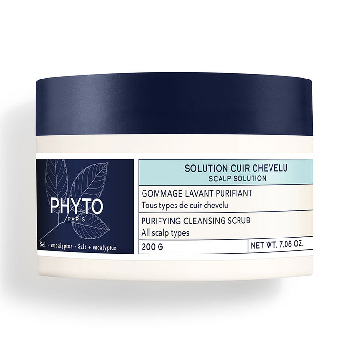 200 g tube of exfoliating sea salt scalp cleanser with eucalyptus, 200 g