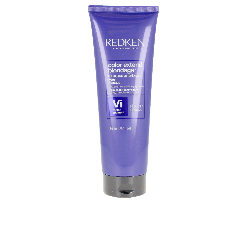 250 ml violet pigmented hair mask tube for neutralising yellow tones in blonde hair