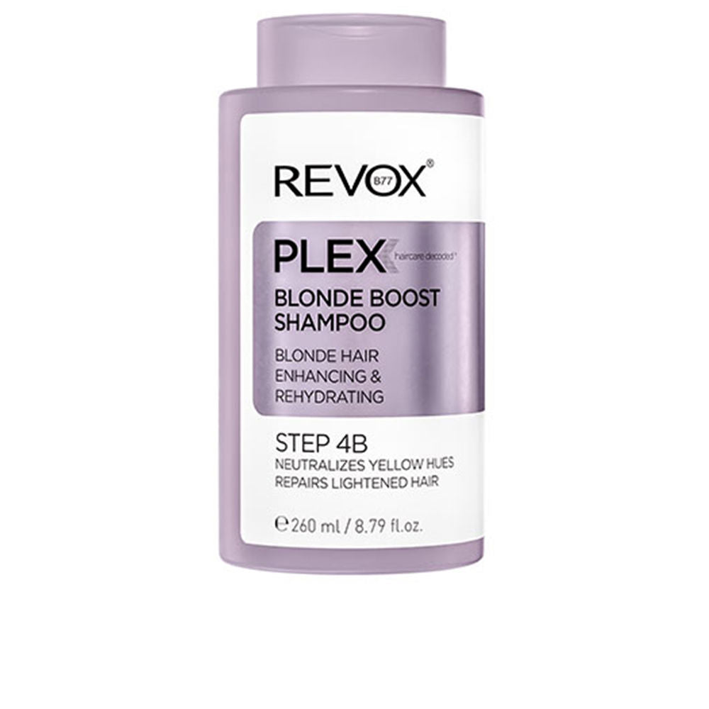 260 ml neutralising shampoo for blonde hair, salon plex step, purple-free