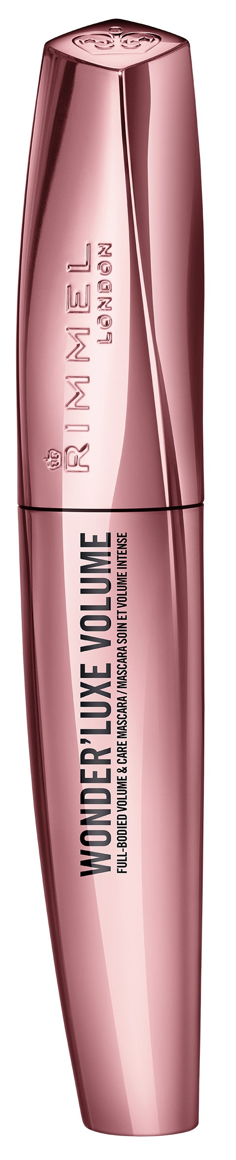 Black volumising mascara tube and curved wand, 11 ml, Unisex