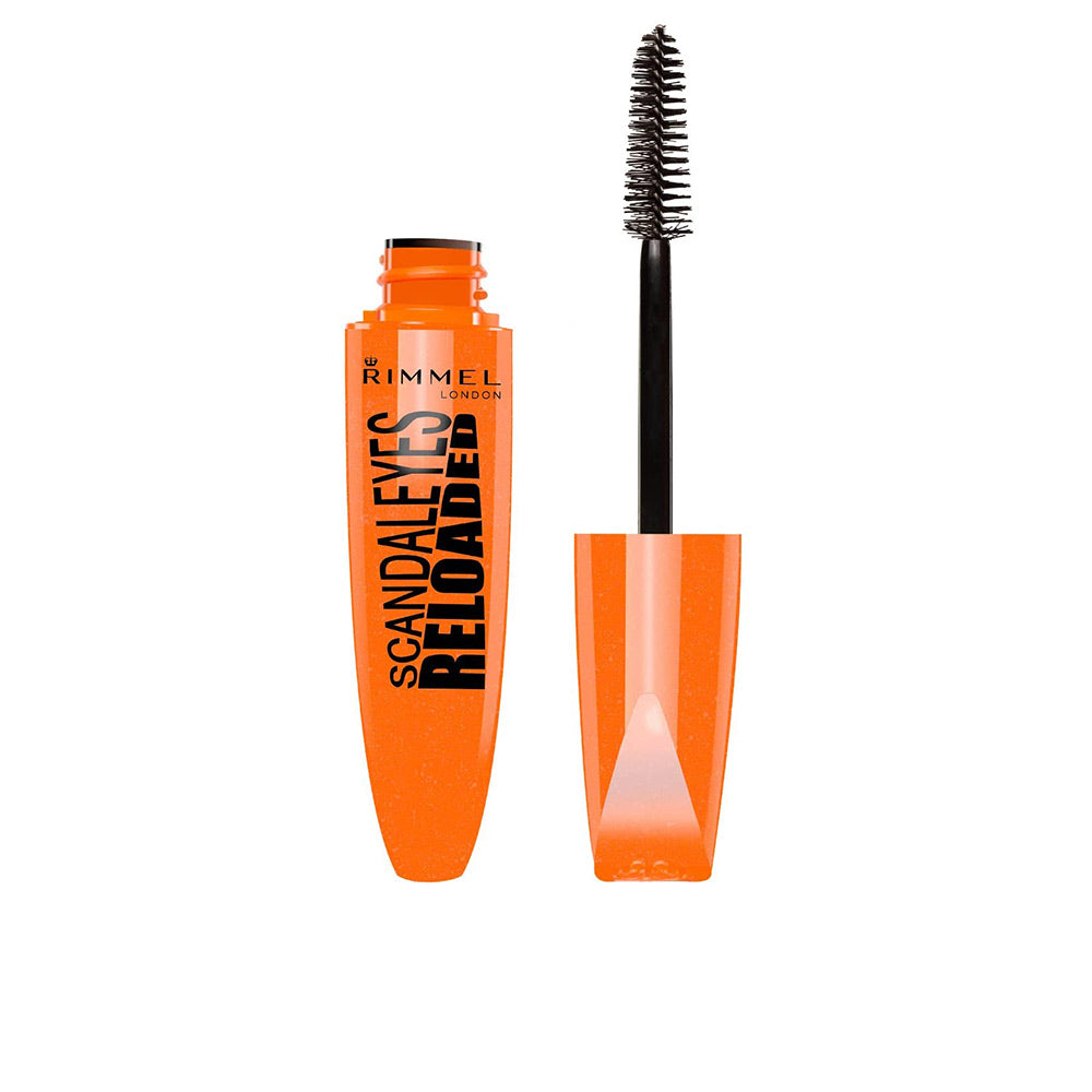 Mascara tube and compact wide brush, deep brown-black, 12 ml