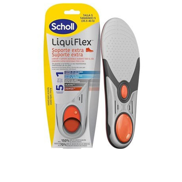 Pair of Liquiflex gel foam insoles, fabric top, size 41–46.5, Unisex